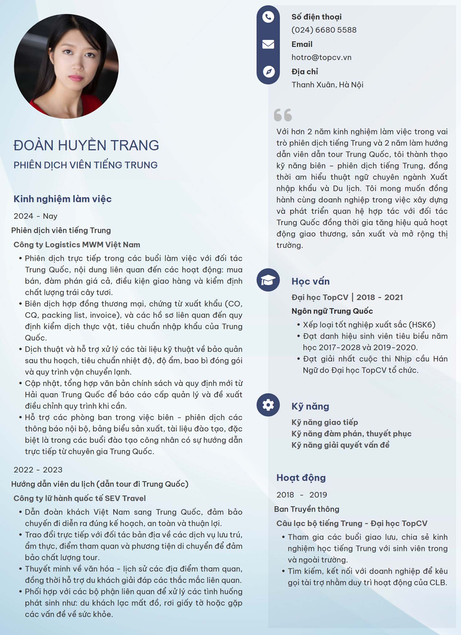 mau cv phien dich tieng trung
