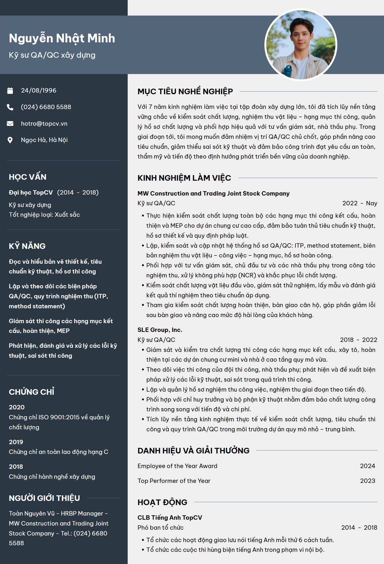 mau cv qa qc xay dung