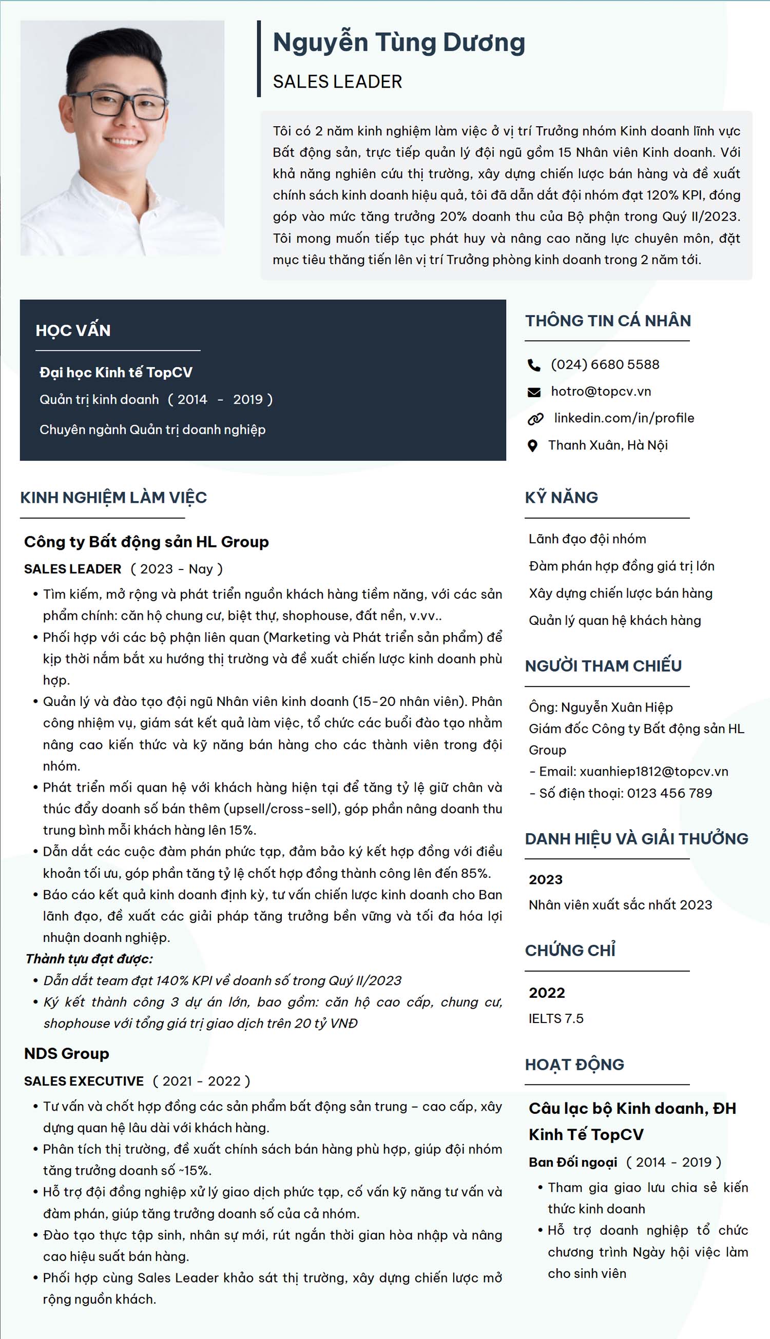 CV Sales Leader