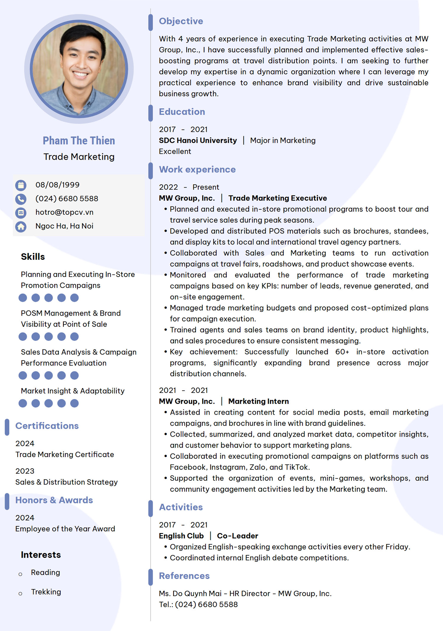 cach viet cv xin viec