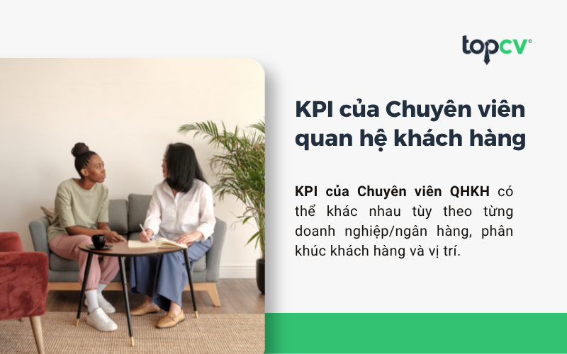 KPI của Chuyên viên quan hệ khách hàng