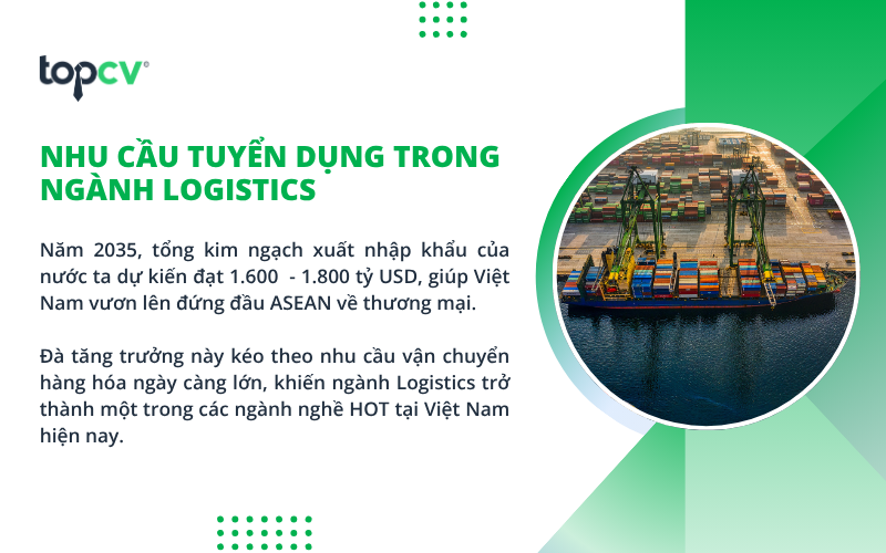 Logistics là ngành nghề HOT hiện nay, đem đến cơ hội việc làm hấp dẫn