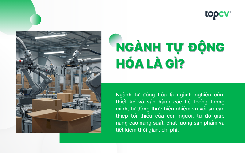 Ngành tự động hóa là ngành nghiên cứu, thiết kế và vận hành các hệ thống thông minh