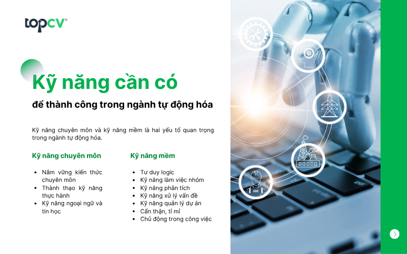 Kỹ năng cần có để thành công trong ngành tự động hóa