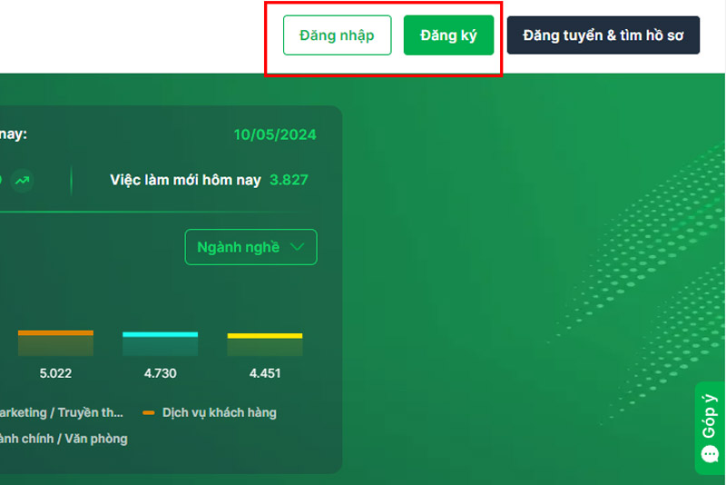 Đăng ký tài khoản trên TopCV hoàn toàn miễn phí