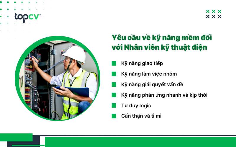 Các kỹ năng mềm cần có khi ứng tuyển việc làm Kỹ thuật điện