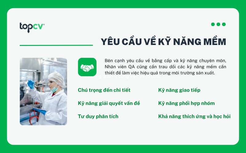 Yêu cầu về kỹ năng mềm đối với Nhân viên QA