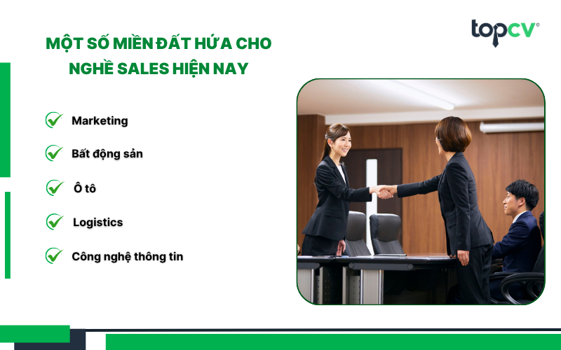 Một số miền đất hứa cho nghề Sales hiện nay
