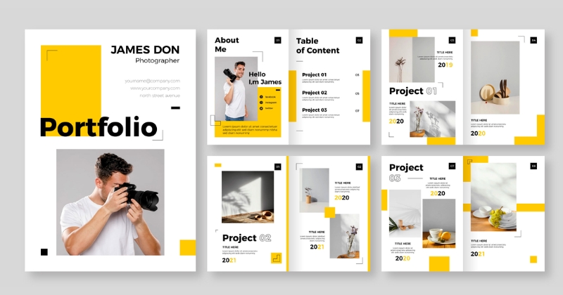 Mẫu Portfolio thiết kế đồ họa
