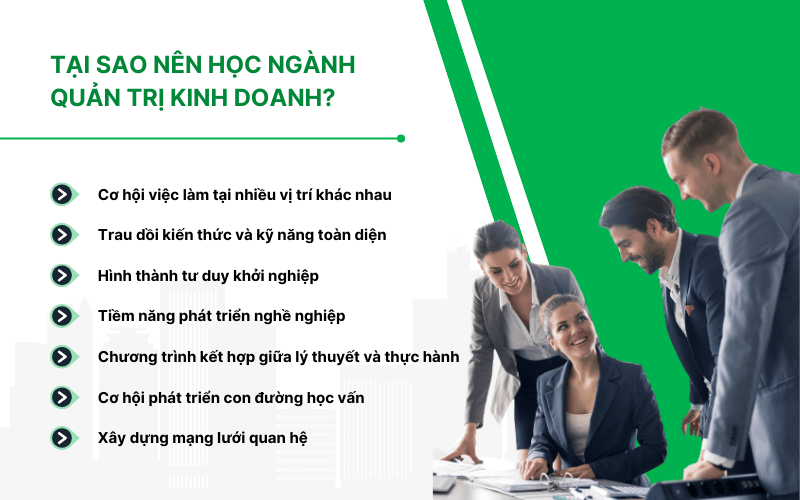 7 lý do bạn nên theo học Quản trị kinh doanh