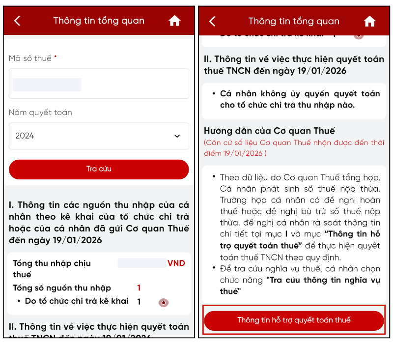 Rà soát thông tin hỗ trợ quyết toán thuế