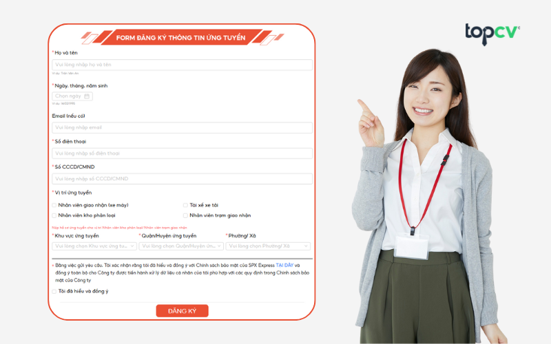 Ứng tuyển qua các kênh tuyển dụng chính thức của SPX Express