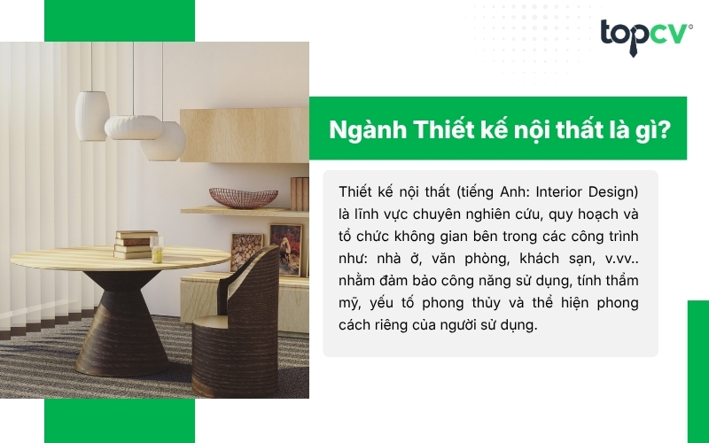Thiết kế nội thất là một ngành học kết hợp giữa nghệ thuật, kỹ thuật và sự sáng tạo để tạo ra không gian sống hài hòa