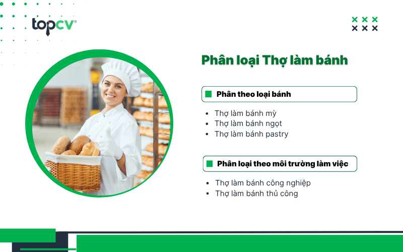 Phân loại Thợ làm bánh