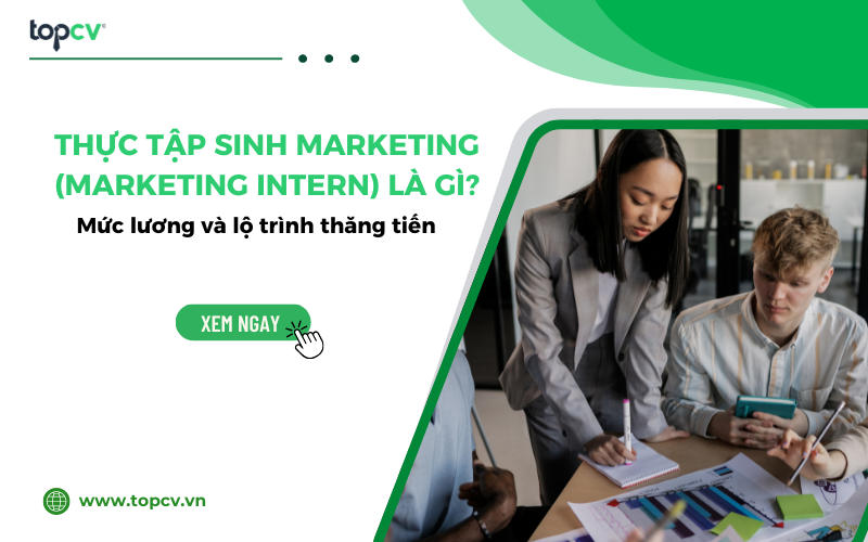 Thực tập sinh Marketing (Marketing intern) là gì? Mức lương và lộ trình thăng tiến