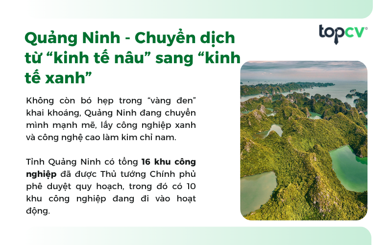Tỉnh Quảng Ninh đang chuyển mình mạnh mẽ, lấy công nghiệp xanh và công nghệ cao làm kim chỉ nam