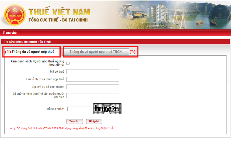 Bạn cần lựa chọn trường hợp (1) hoặc (2)