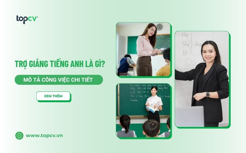 Trợ giảng tiếng Anh là gì? Mô tả công việc của Trợ giảng tiếng Anh chi tiết
