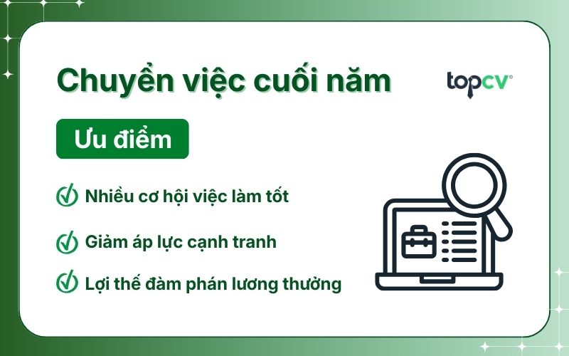 uu diem cua chuyen viec cuoi nam