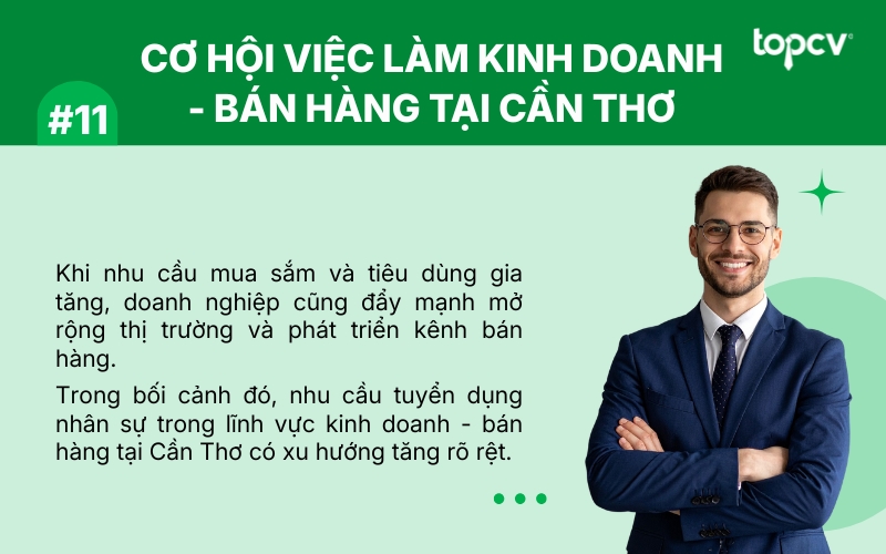 Cơ hội việc làm Kinh doanh/Bán hàng tại Cần Thơ