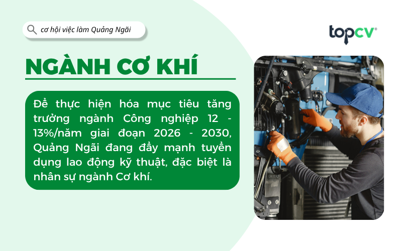 Việc làm Cơ khí Quảng Ngãi