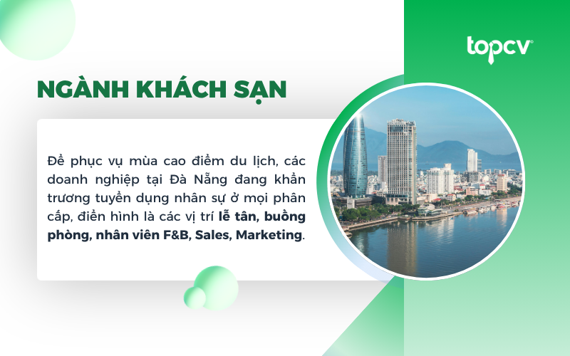 Việc làm khách sạn bùng nổ với các vị trí lễ tân, buồng phòng, Sales, v.vv..