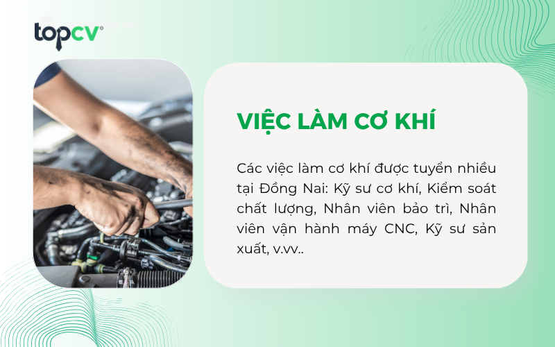Các doanh nghiệp cơ khí tuyển dụng nhiều tập trung chủ yếu tại các KCN lớn ở Đồng Nai