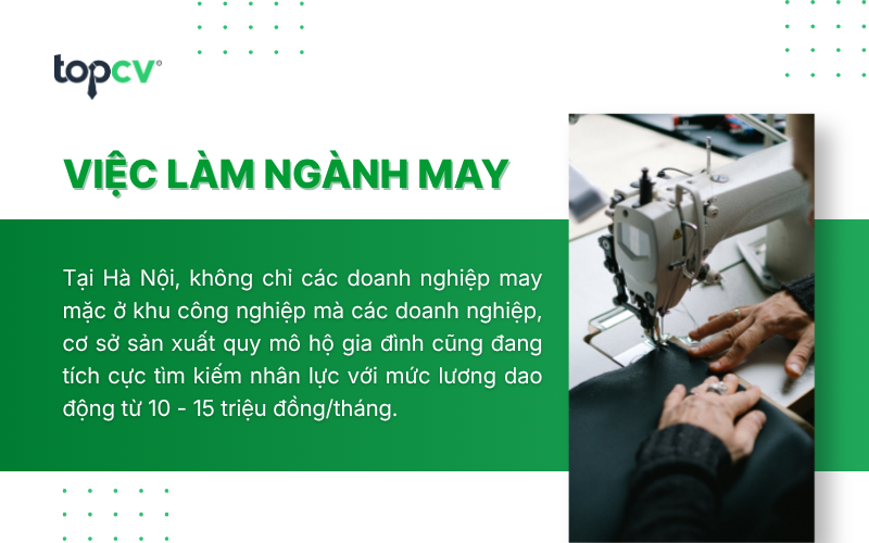 Ngành May mặc đang thiếu hụt nhân sự trầm trọng