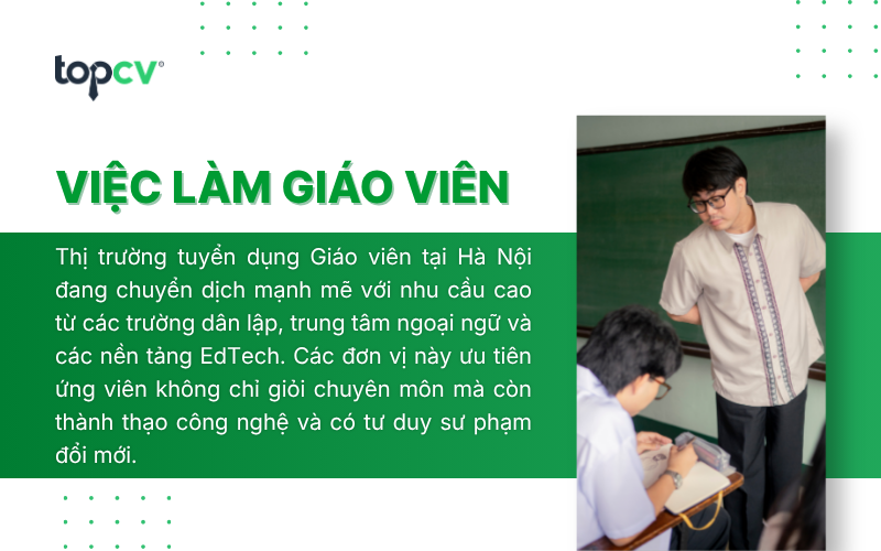 Nhà tuyển dụng tìm giáo viên giỏi chuyên môn, thạo công nghệ, tư duy đổi mới