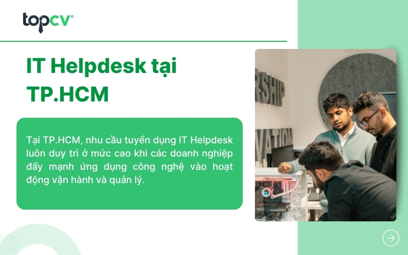 Cơ hội việc làm IT Helpdesk tại TP.HCM