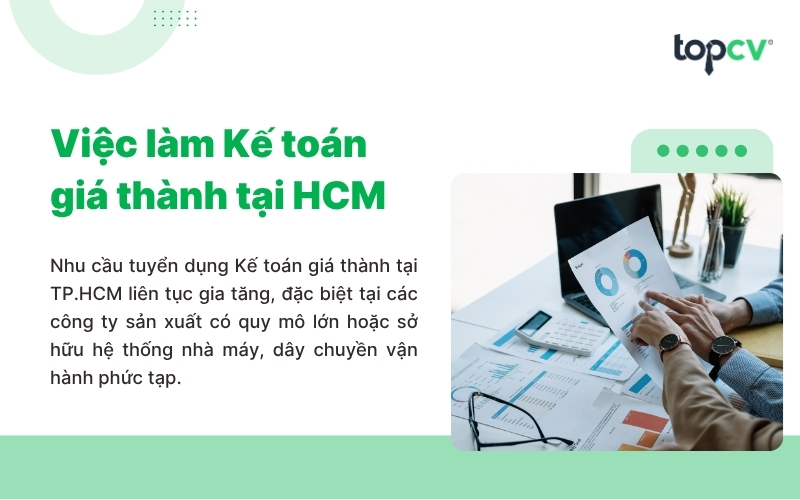 Cơ hội việc làm Kế toán giá thành tại TP.HCM
