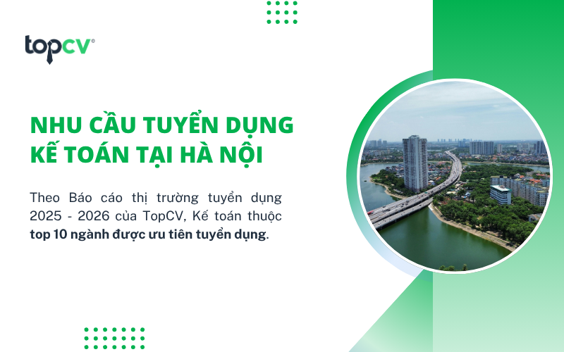 Kế toán nằm trong top 10 các ngành được ưu tiên tuyển dụng