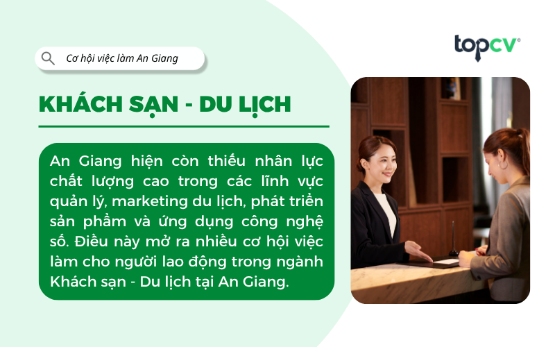 Việc làm Khách sạn - Du lịch An Giang