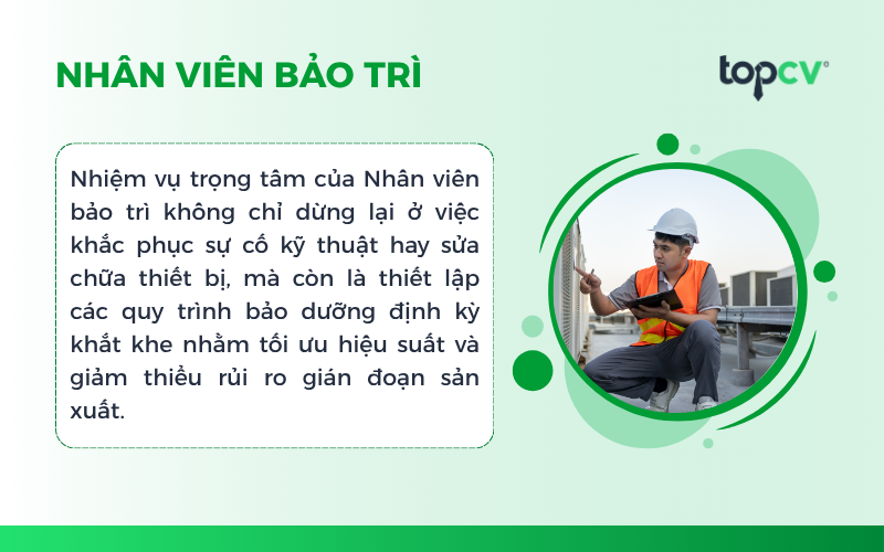 Nhân viên bảo trì