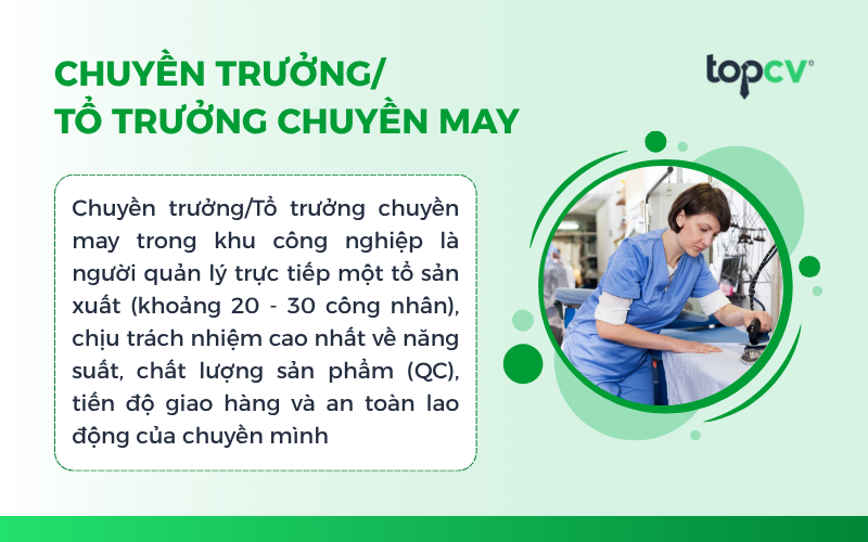 Chuyền trưởng/Tổ trưởng chuyền may