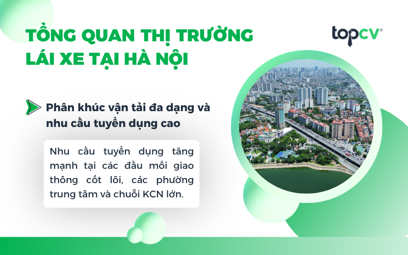 Thị trường việc làm lái xe tại Hà Nội đa dạng, nhu cầu tuyển dụng cao