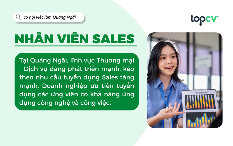 Việc làm Nhân viên kinh doanh Quảng Ngãi