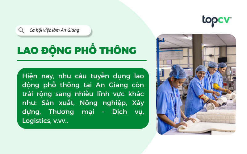 Việc làm phổ thông An Giang