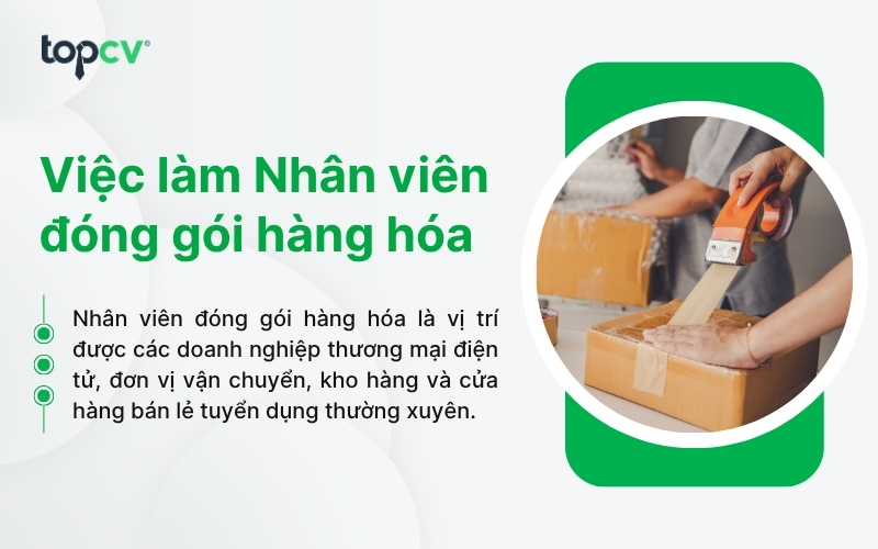 Cơ hội việc làm Nhân viên đói gói hàng hóa thời vụ tại TP.HCM