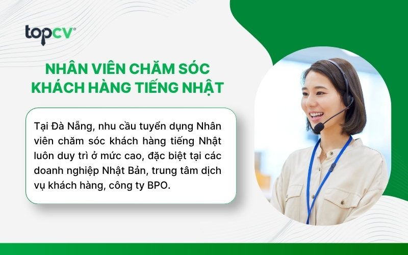 Cơ hội việc làm Nhân viên chăm sóc khách hàng tiếng Nhật tại Đà Nẵng