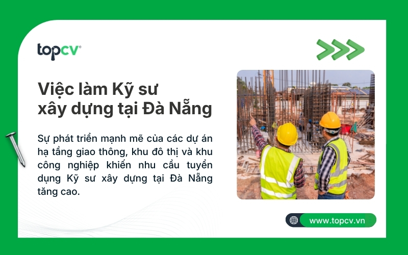 Cơ hội việc làm Kỹ sư xây dựng tại Đà Nẵng 