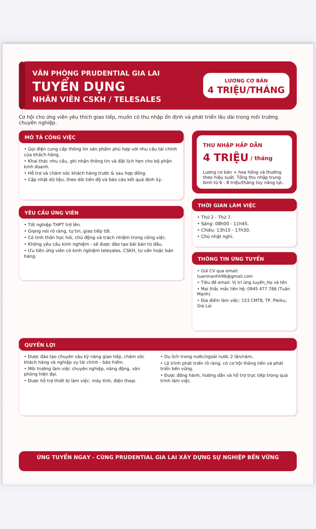 Hình ảnh Công Ty TNHH Bảo Hiểm Nhân Thọ Prudential Việt Nam 2