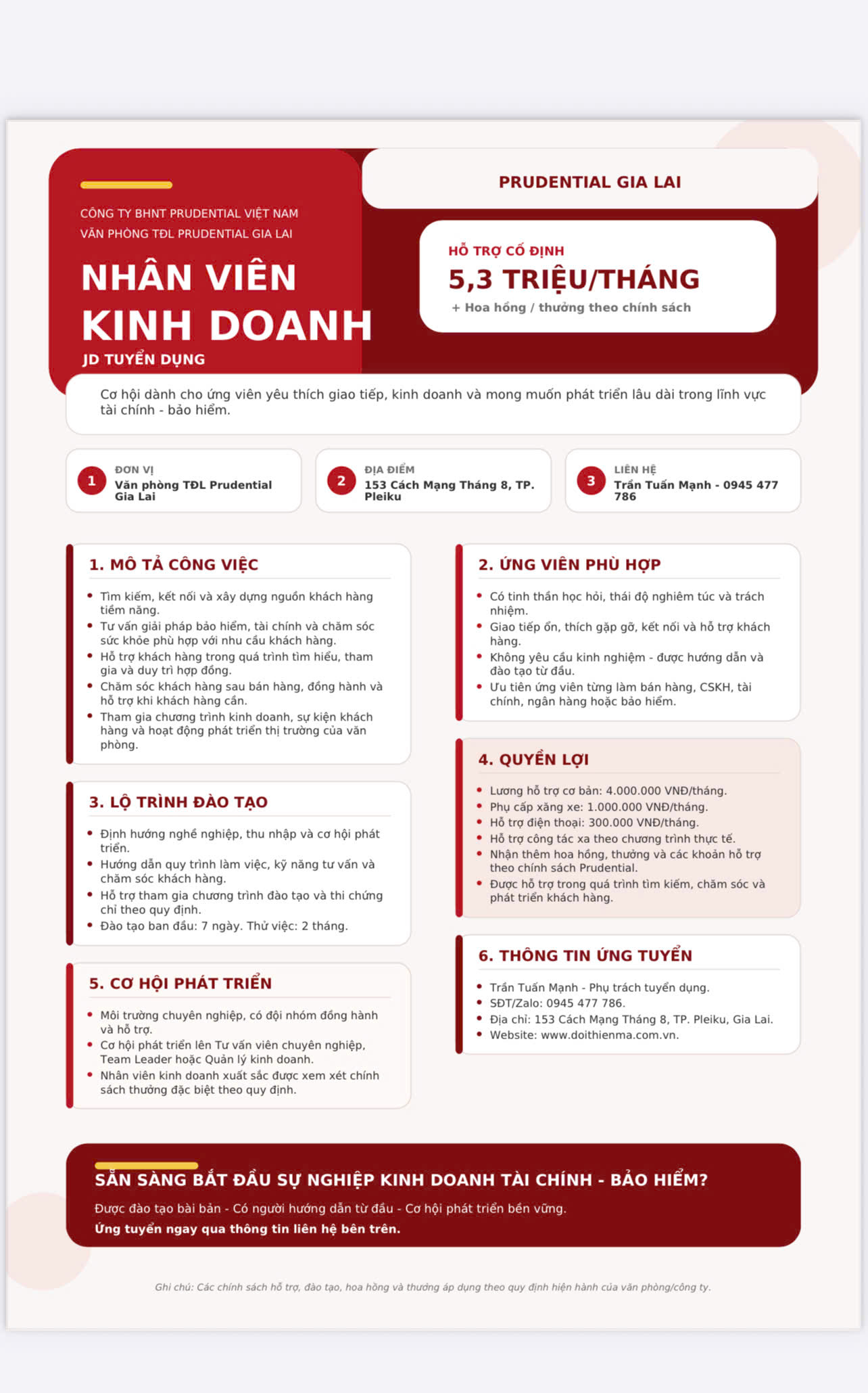 Hình ảnh Công Ty TNHH Bảo Hiểm Nhân Thọ Prudential Việt Nam 1