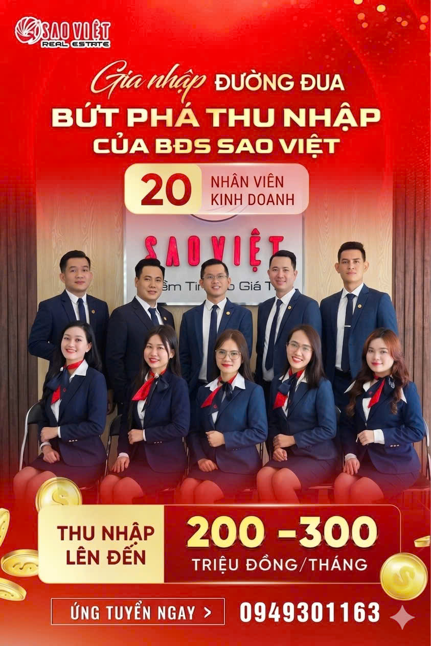 Hình ảnh CÔNG TY CỔ PHẦN SÀN GIAO DỊCH BĐS SAO VIỆT 4
