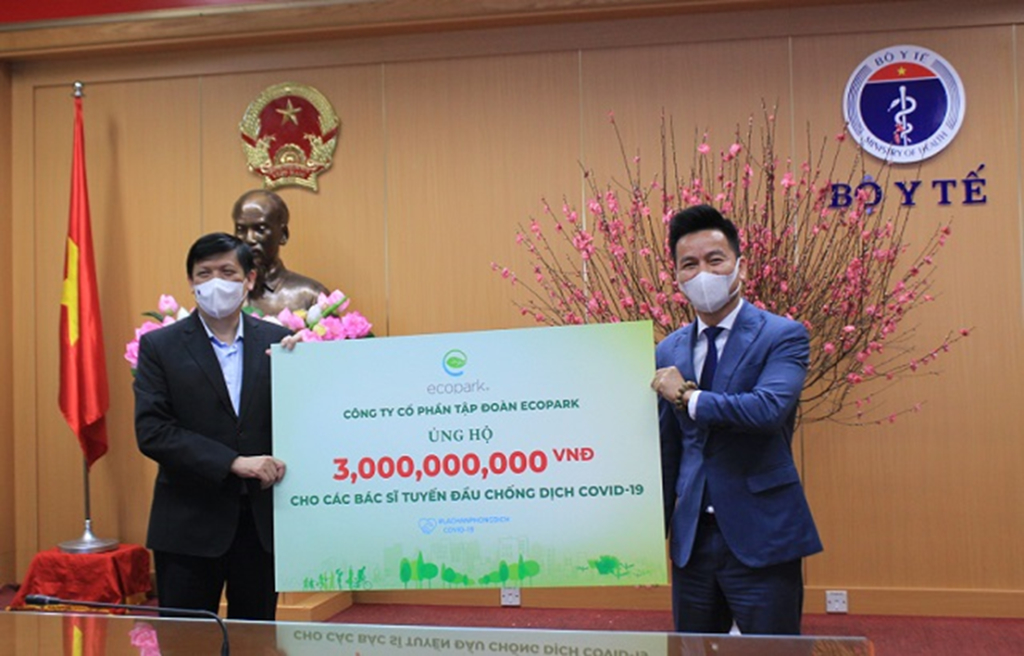 Tập đoàn Ecopark đồng hành cùng ngành Y tế trong công tác phòng, chống dịch COVID-19 năm 2021