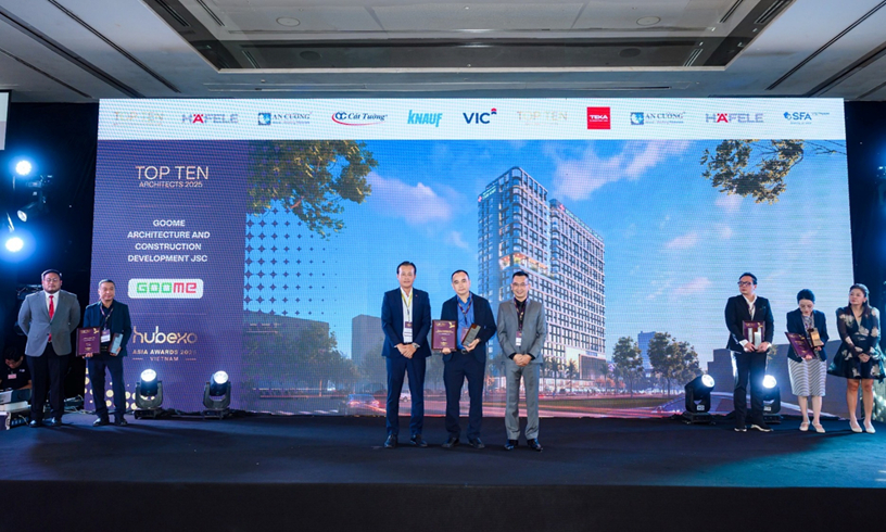 Top 10 Công ty Kiến trúc hàng đầu 2025 tại Hubexo Asia Awards