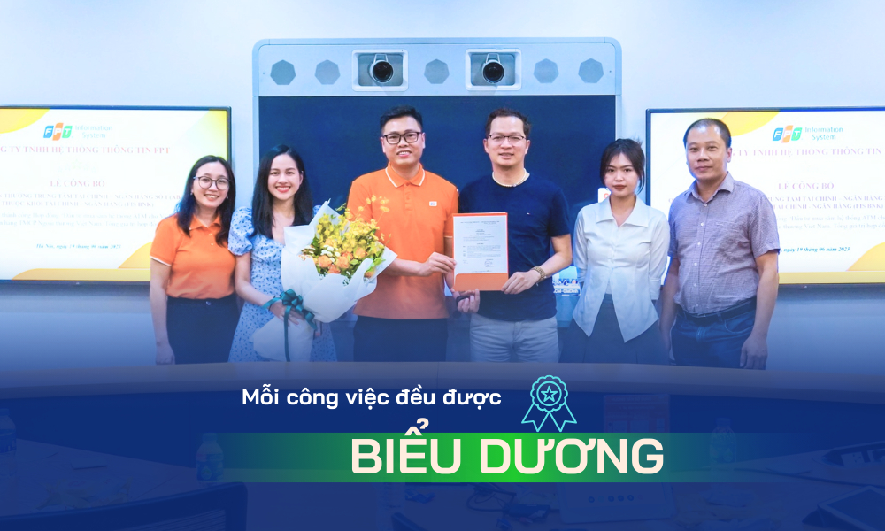 Mọi công việc đều được biểu dương