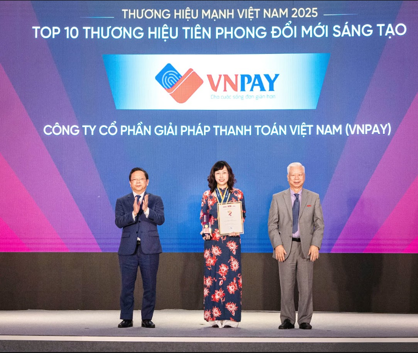 VNPAY lọt Top 10 Thương hiệu Tiên phong Đổi mới Sáng tạo 2025