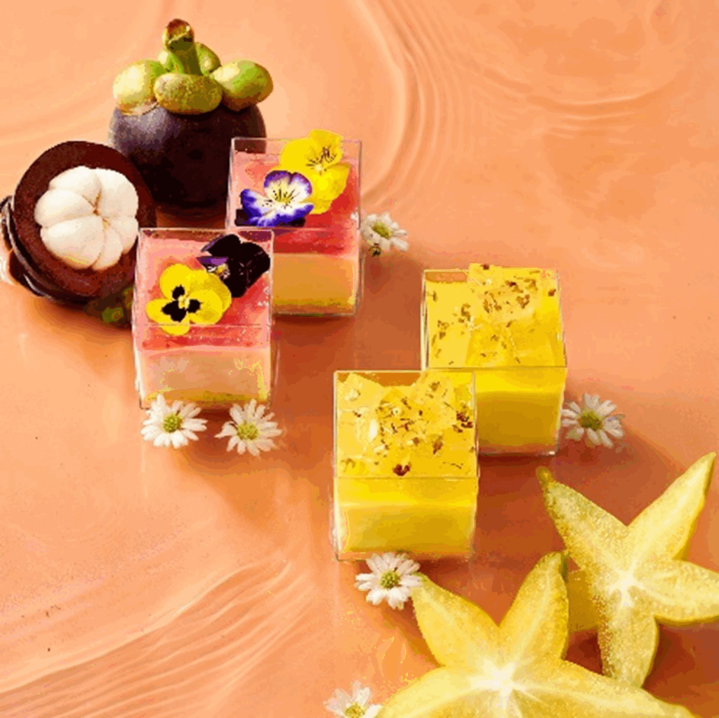 Mousse măng cụt và mousse khế