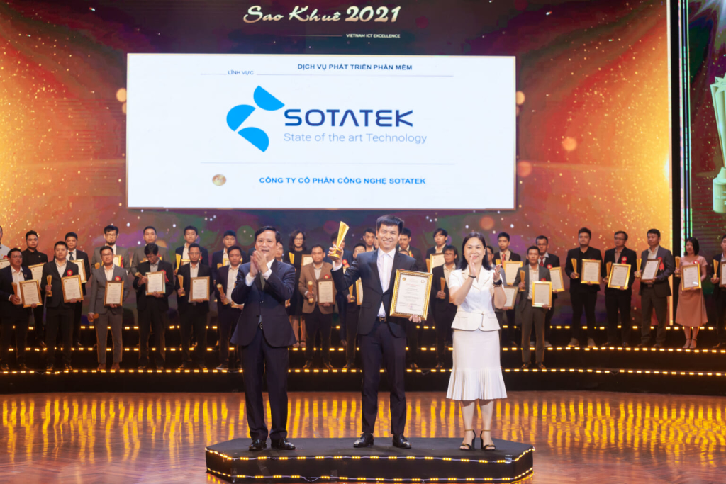 SOTATEK ĐẠT ĐƯỢC “GIẢI THƯỞNG SAO KHUÊ 2021 - DỊCH VỤ PHÁT TRIỂN PHẦN MỀM XUẤT SẮC